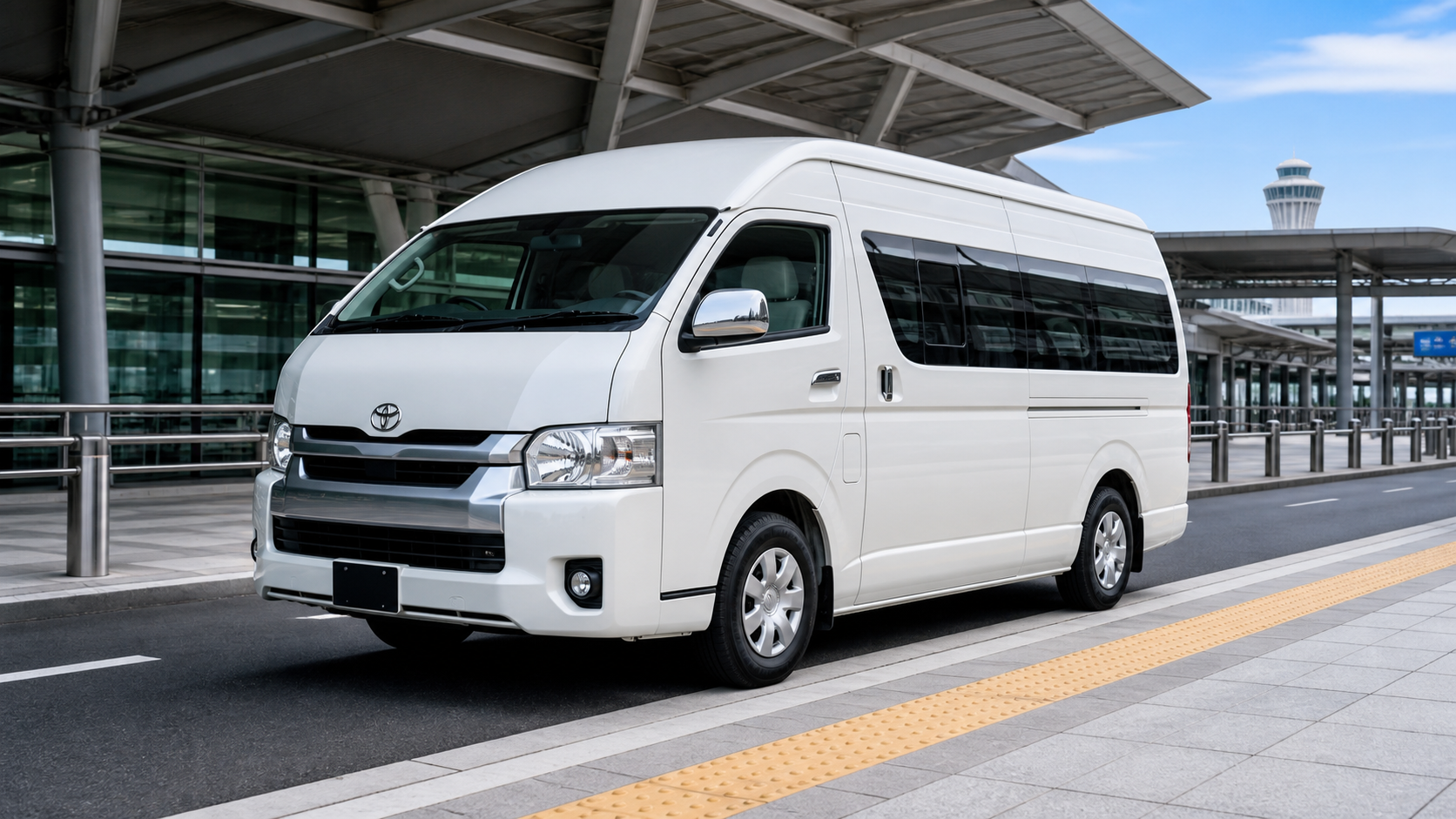 Toyota Hiace Osaka private charter and airport transfer van